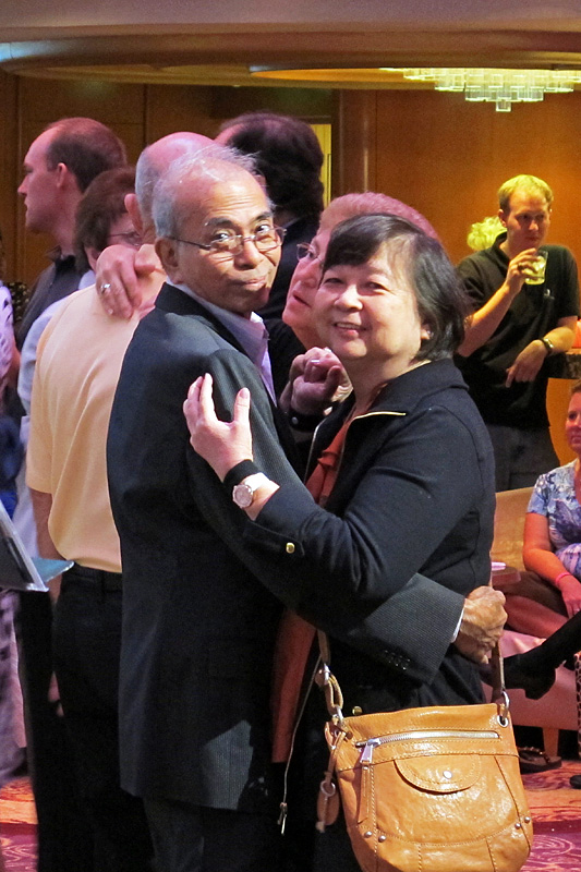 Mom and Dad dancing