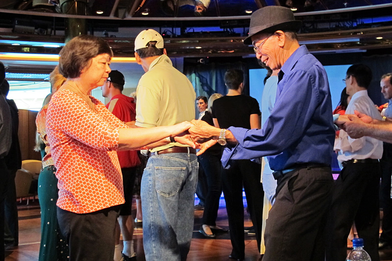 Mom and Dad taking some dance lessons