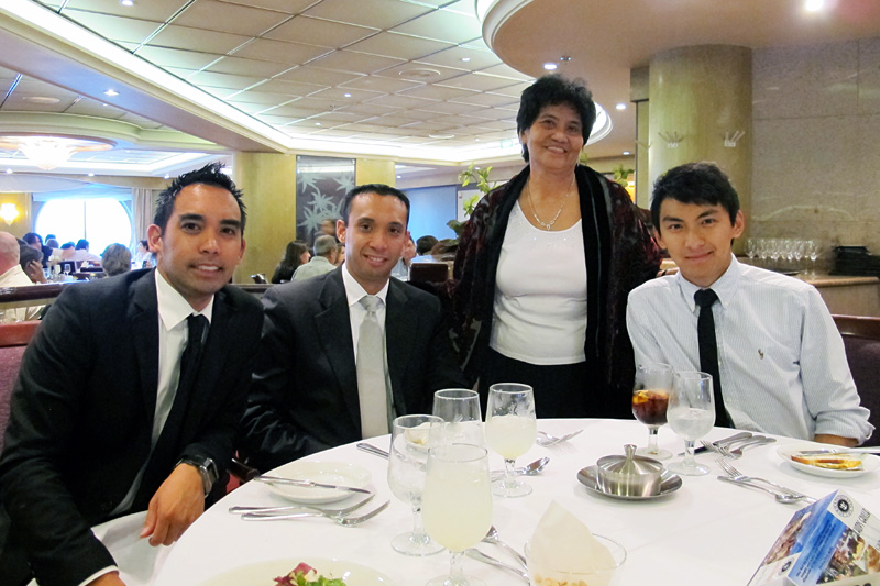 Victor, Jerry, Sister Stella, and Alec