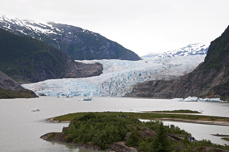 Big view of the Mendenhall Glacier