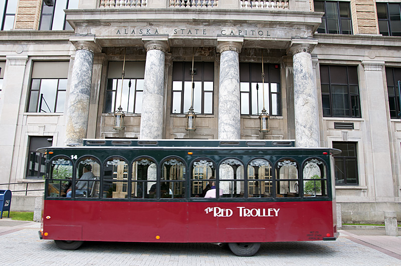 Red trolley