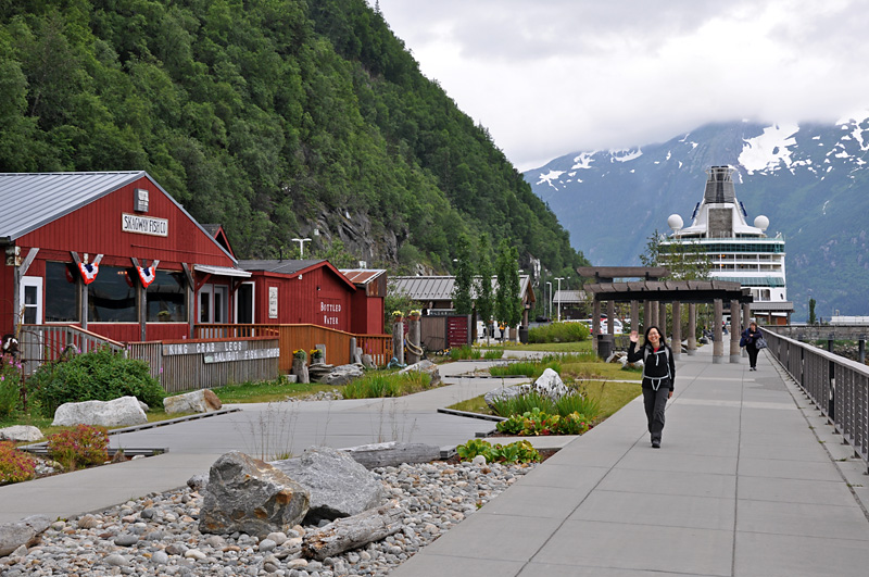 Charlotte is hiking in Alaska