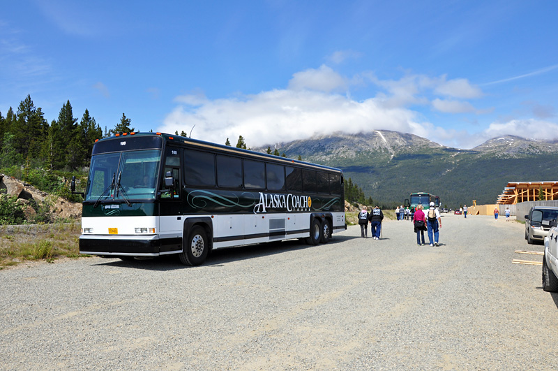 We got off the train in BC and took the bus to the Yukon suspension bridge