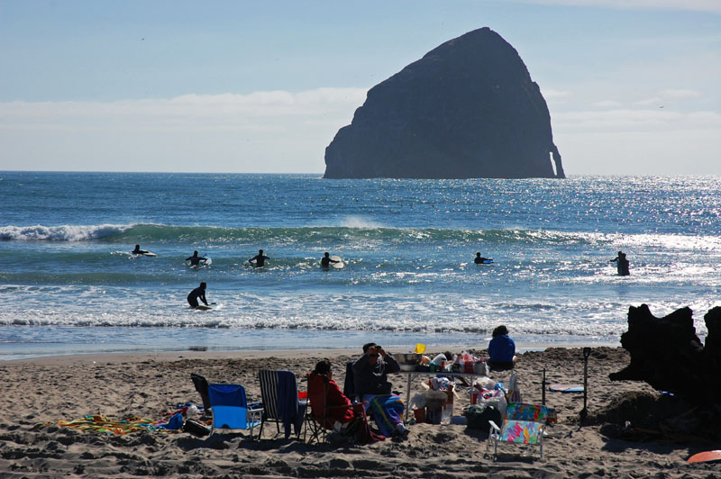 Family enjoying the beach at Cape Kiwanda.jpg