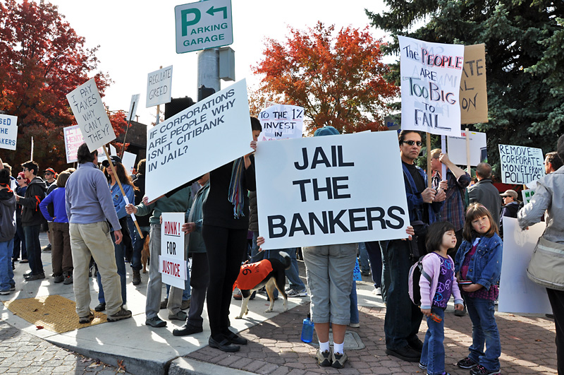 Occupy protesters, even the kids look upset.jpg