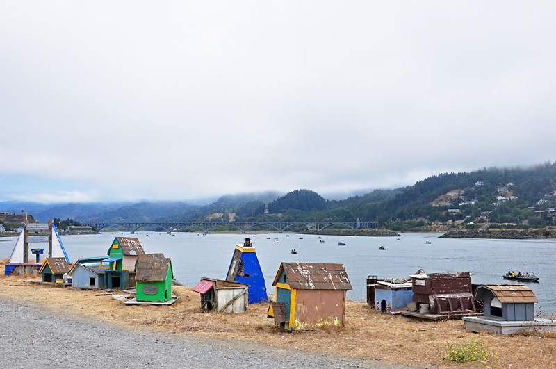 All of the cat houses and the Rogue River bridge