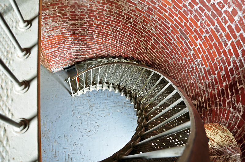 Inside the lighthouse