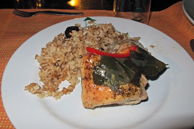 Chicken cooked in coca leaves, yummy.jpg