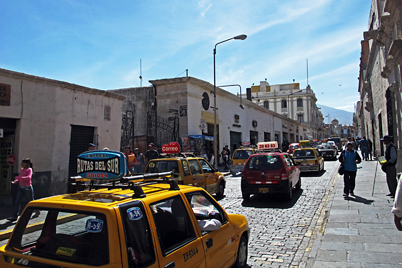 A sea of taxis