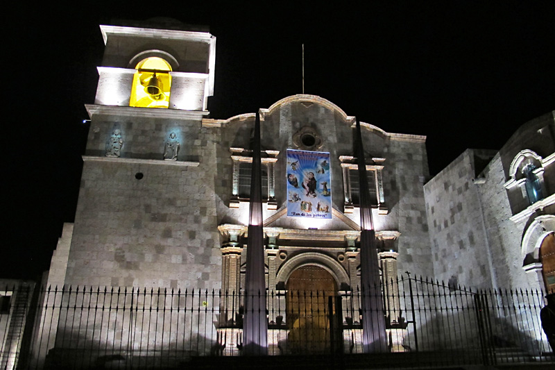 Another lit up church