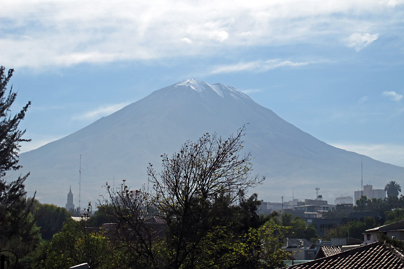 El Misti from the roof of my hotel