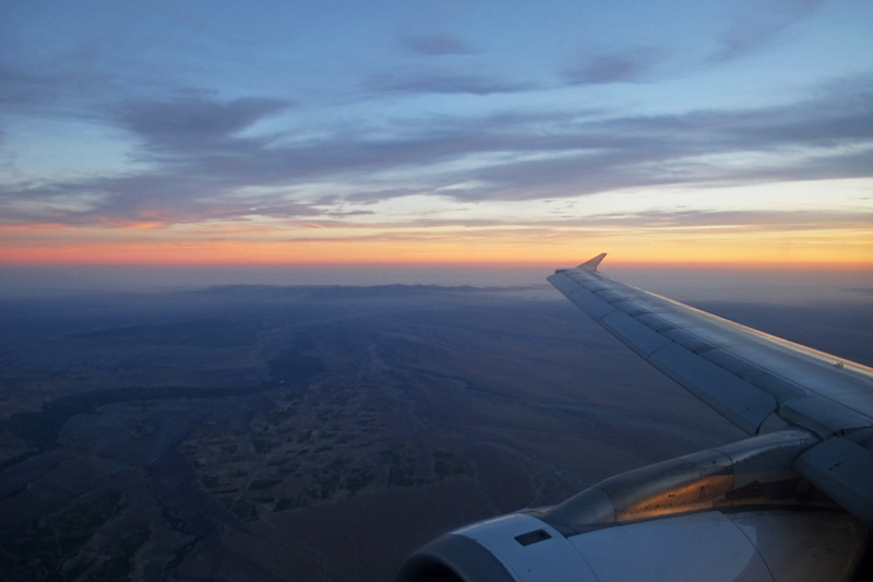 Sunset from the plane