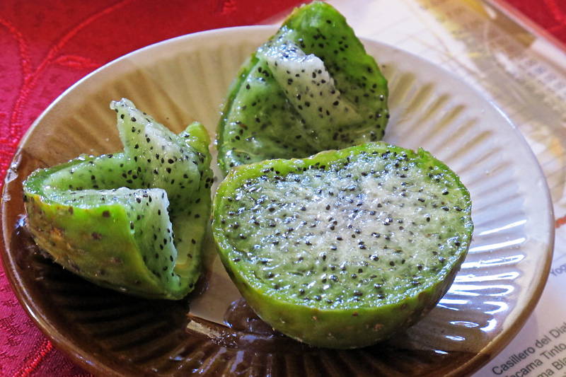 Cactus Pear fruit, a bit like kiwi