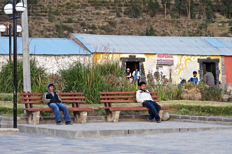 Hanging out in the town square