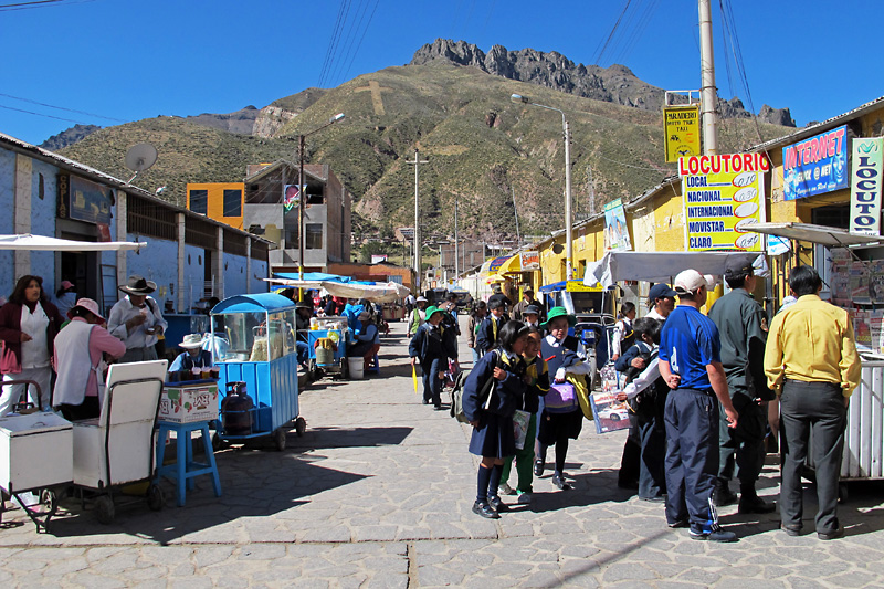 The town market is always the center of activity