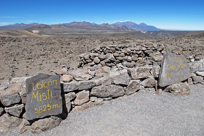 Here in the distance you can see Chachani which is 19,997 feet