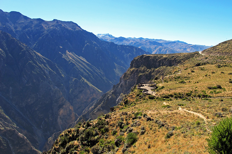 The viewing platform from a distance