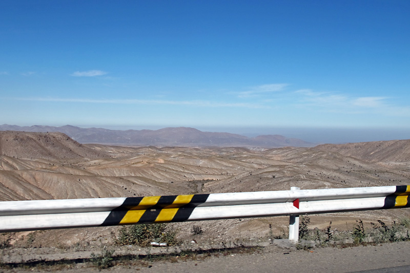 This guardrail was slightly comforting, but turned out to be a rare site on the drive