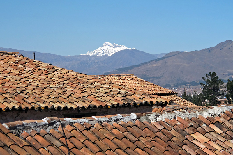 Big mountain in the distance