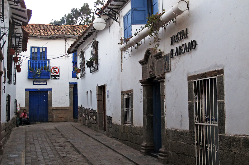 The side street my hostal was on