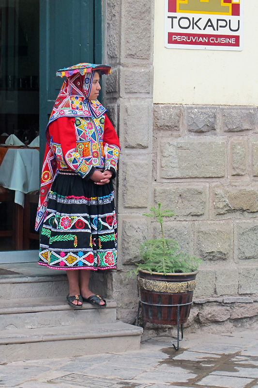 Door greeter corraling business for a restaurant.jpg