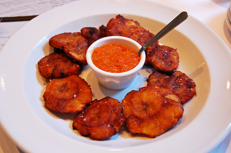 Fried plantains at a Cuban restaurant