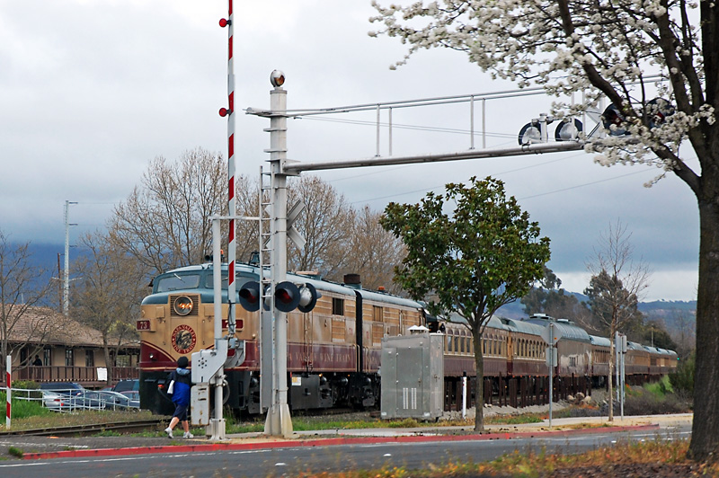 Here comes the wine train