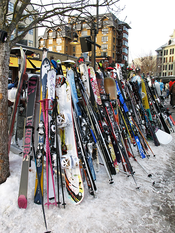 Skis in the village portrait style.jpg