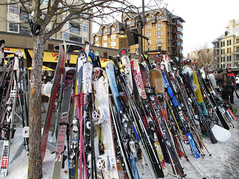 Skis in the village.jpg