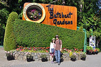 Charlotte and I at Butchart Gardens