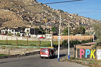 Driving through the barrio