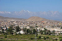 Mountains surrounding the city